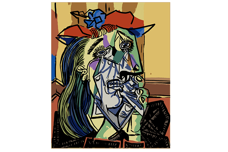 You have to peek at them so (Picasso) may ways to realise the skill of his cubist paintings.