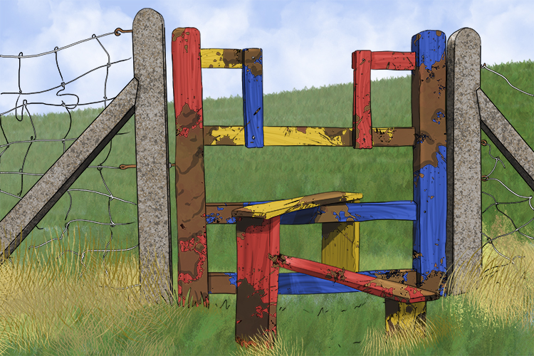 The dirty stile (de stijl) was made up of horizontal and vertical shapes and, when cleaned, came up in bright primary colours.