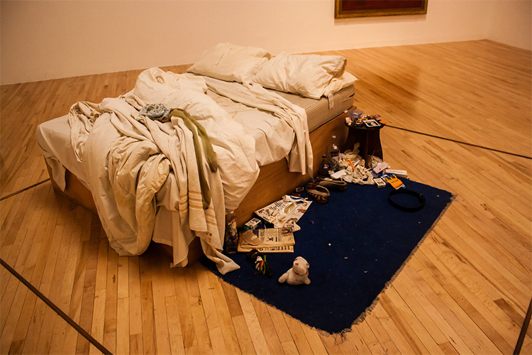 The outcome (or personal response) was the following installation called My Bed: