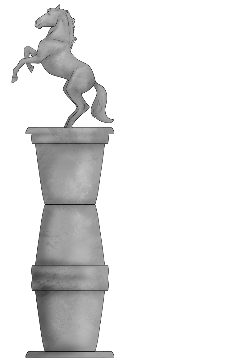 You now have a statue on top of a plinth!