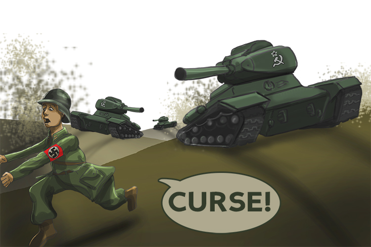 Curse (Kursk). We can't get through these tanks