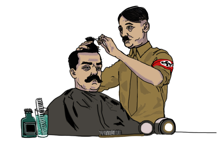 The barber rose up (Barbarossa) in Germany and said: "We are going to give the Soviet Union a haircut!" 