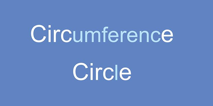 How to easily remember the circumference of a circle