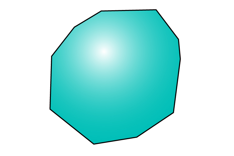 This is irregular but is still a decagon