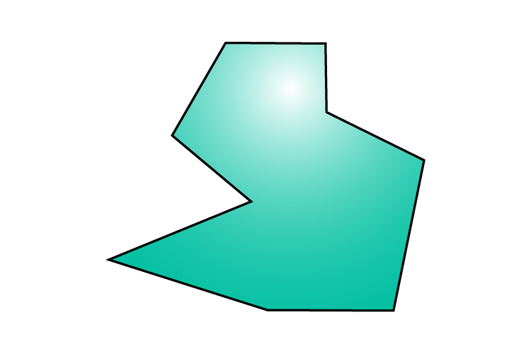 This shape is an irregular nonagon