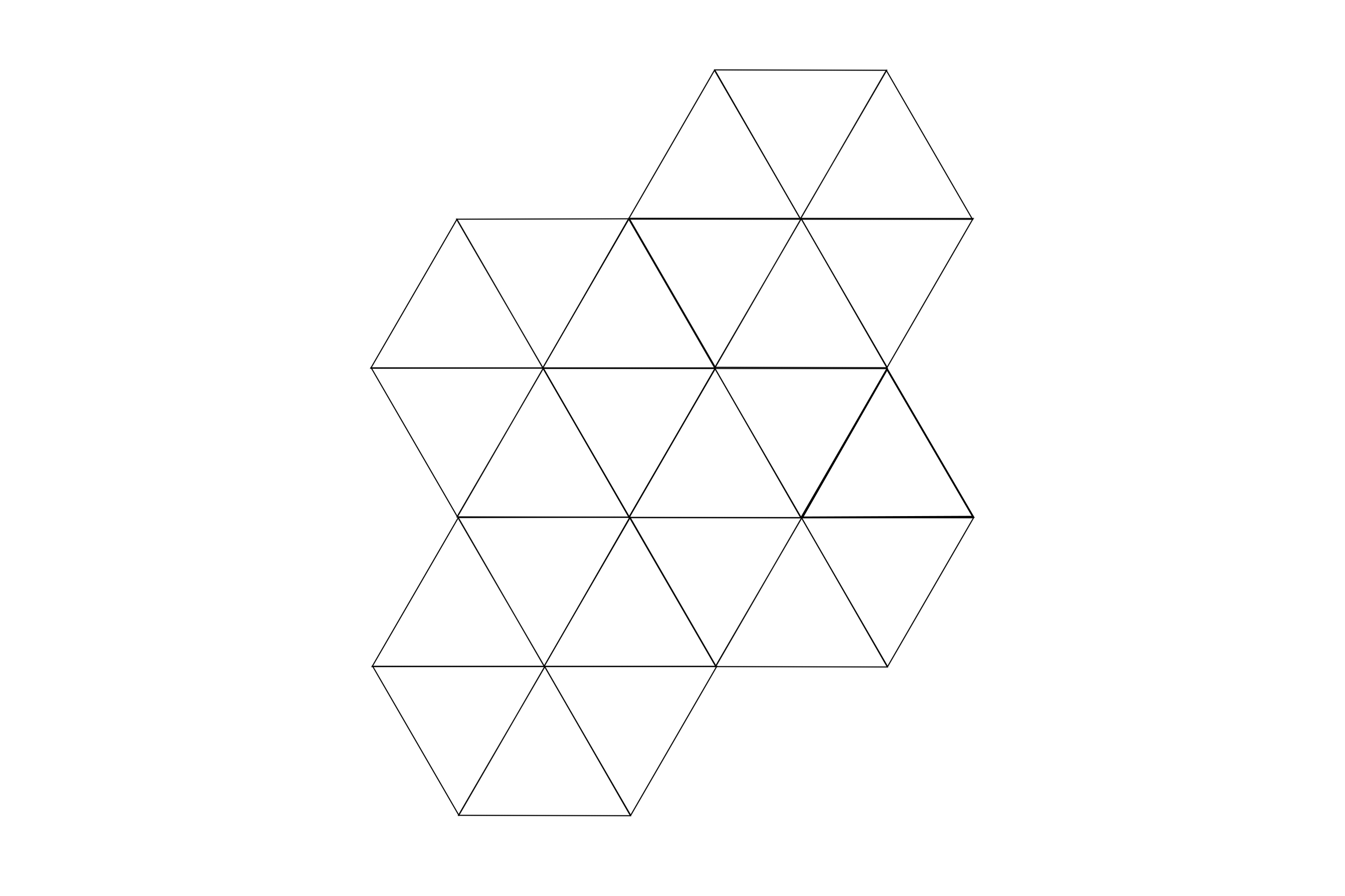 Write each internal angle size of this tessellation of equilateral triangle