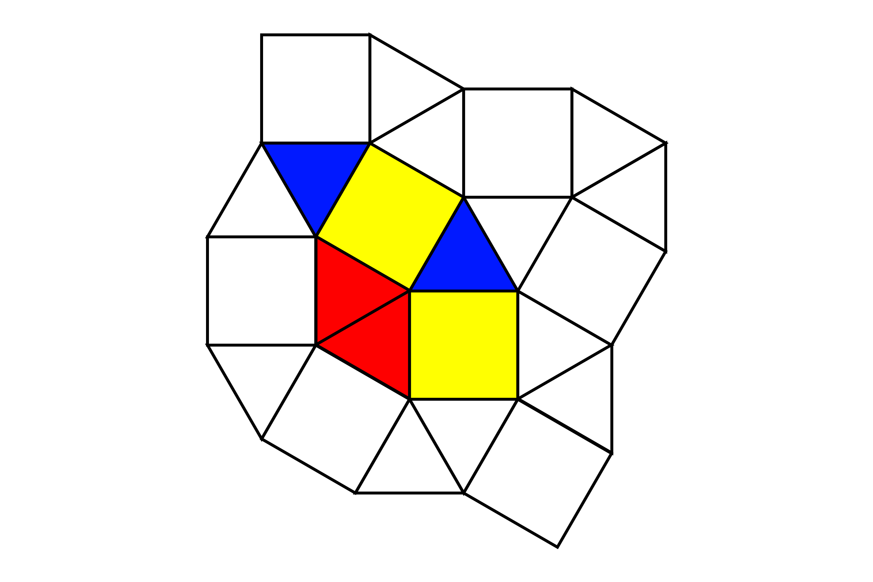 Why can equilateral triangles and squares form a tessellation