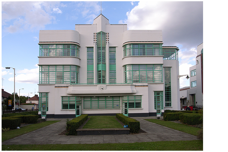 The Hoover Building canteen in Perivale in London's suburbs, by Wallis, Gilbert and Partners, 1938