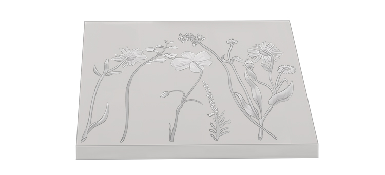 Your plaster bas-relief tile is now complete.