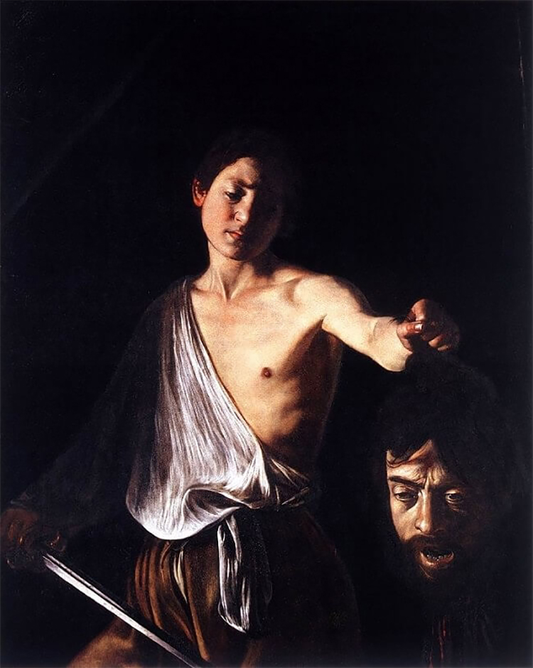 David with the Head of Goliath, c. 1607