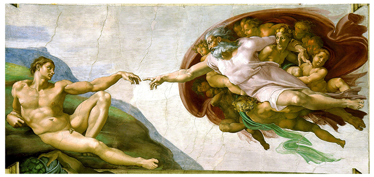 The Creation of Adam in the Sistine Chapel