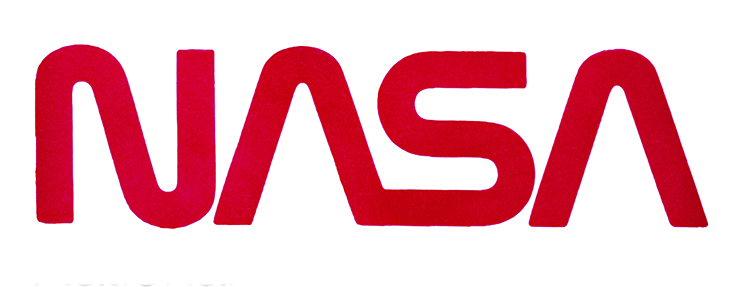 The NASA logotype (affectionately known as the NASA worm) is very a simple, but memorable example of logotype. The logo was retired in 1992, but was brought back into use as of 2020.