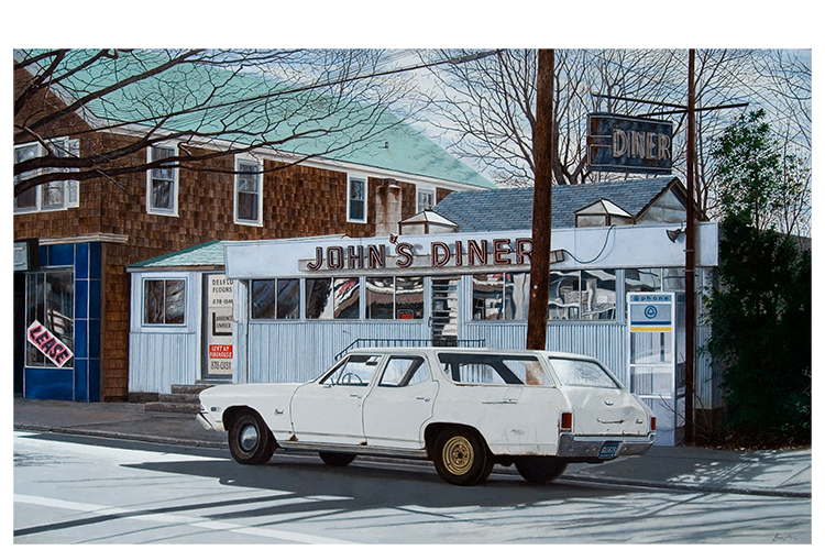 John Baeder, John's Diner, 2007, CC BY-SA 3.0 