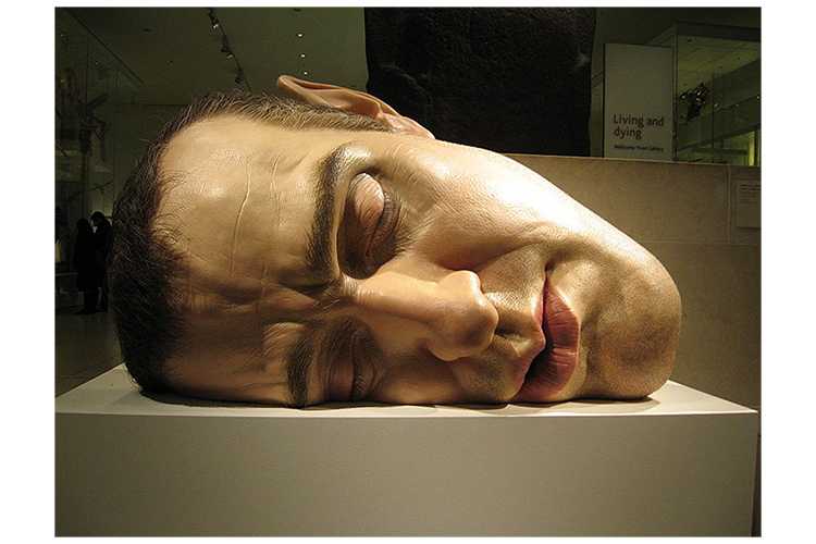 Photorealism is also achievable in sculpture, but is often referred to as hyperrealism, as 'photo' generally refers to a 2D image. Ron Mueck is famous for achieving these hyper-realistic sculptures: