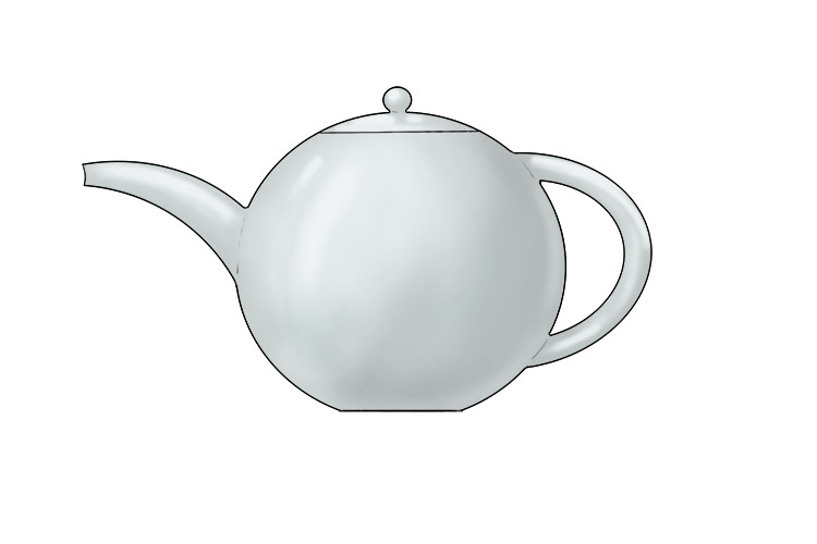 Once fired, finish your teapot by adding a clear glaze and firing again