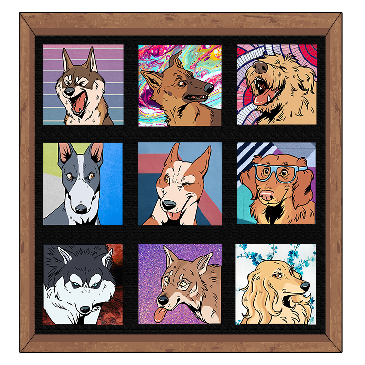 Finally, stick each picture onto black backing card and display your collage in a frame.