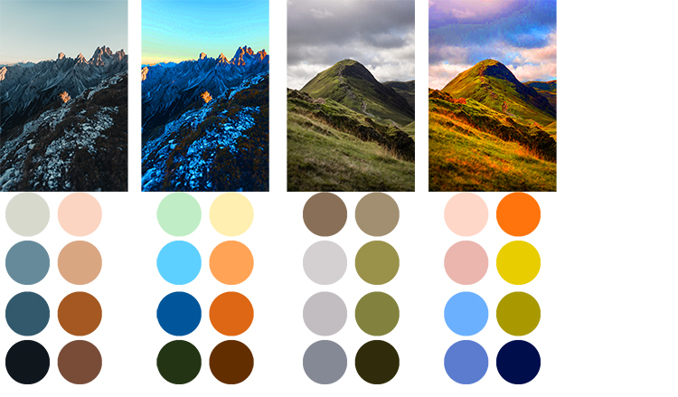 If you're unsure about which colours to use, you can edit the saturation on your photo to make it more vivid and maybe even change the hue slightly. 