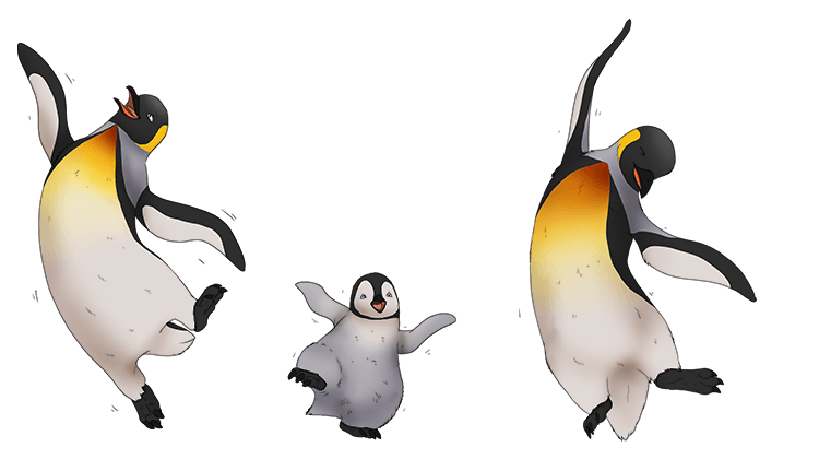 Silly Penguins Dance Frantically