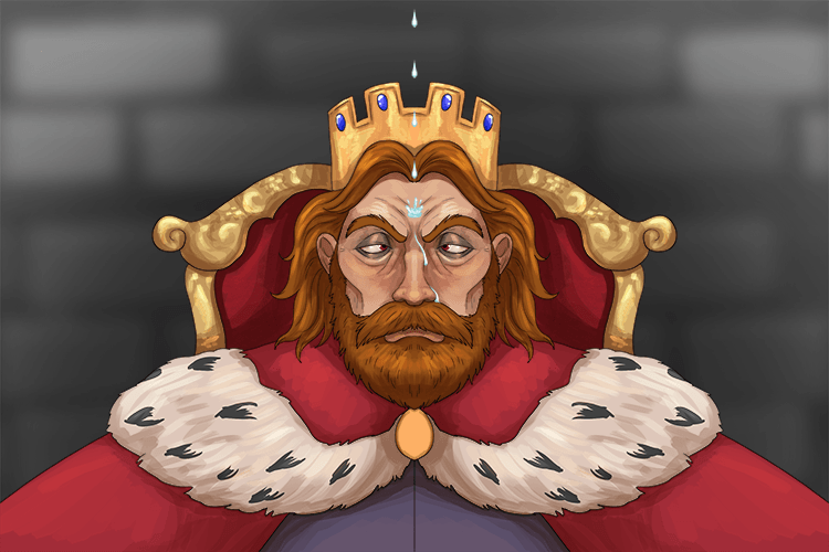 Imagine dripping a little water on Macbeth as he is crowned king.