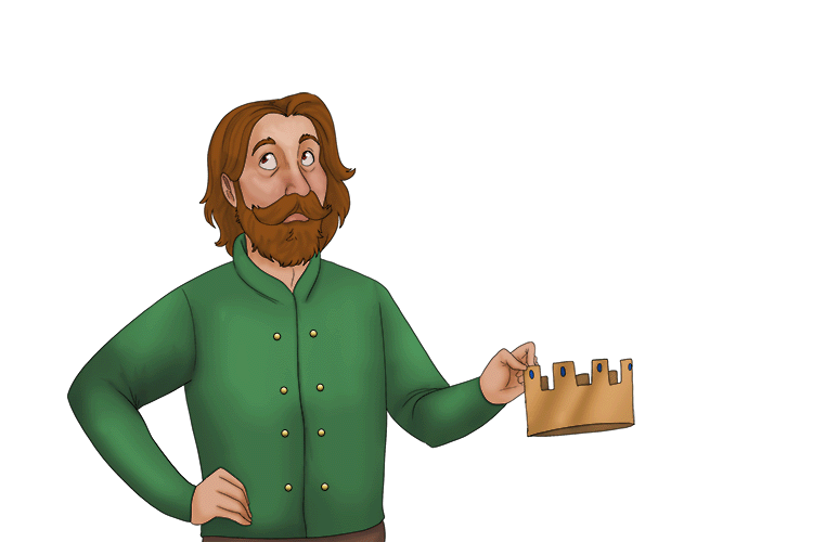 This quotation can be remembered with the single picture of putting on their "head a crown."