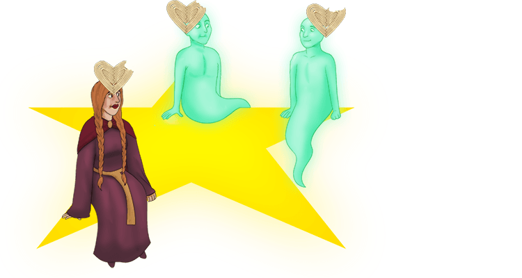 They each put the half eaten linguine upon their heads, kind of like a fruitless crown.