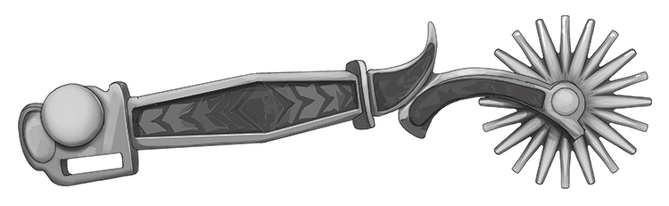 This quotation can be remembered with a single picture mnemonic of a horses spur: