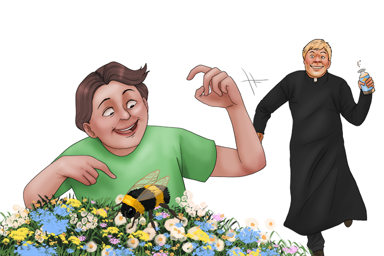 Are you going to anoint (aroint) this bee before it's gone.