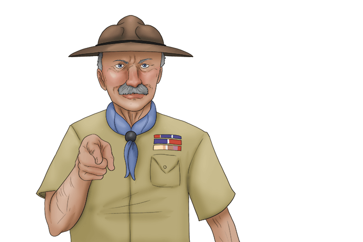 Baden Powell orders you to do your best.