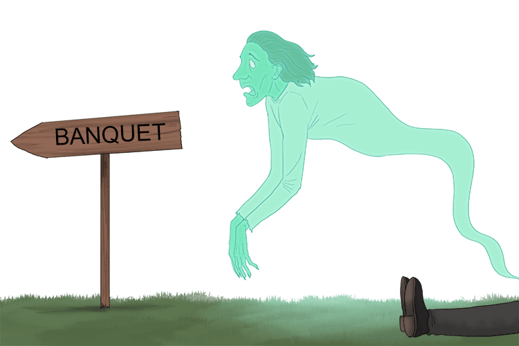 4. A GHOST came out of BANQUO and went to the banquet (Banquo's ghost).
