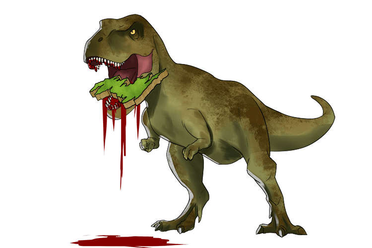 You bleed and bleed you poor country, because of a great tyrannosaurus