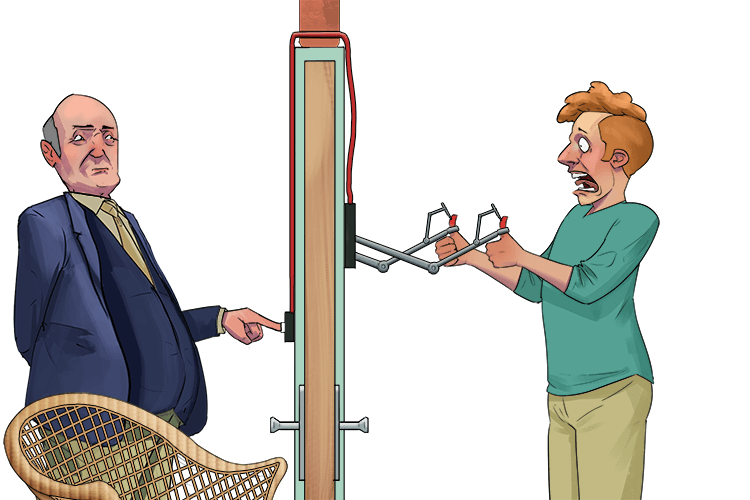 By the pressing of the door bell and the pricking of my thumbs I know