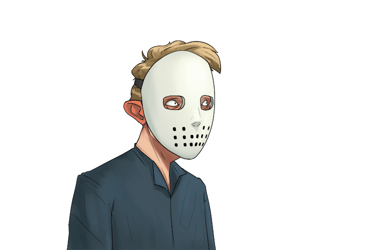 The false face hides what, do you think