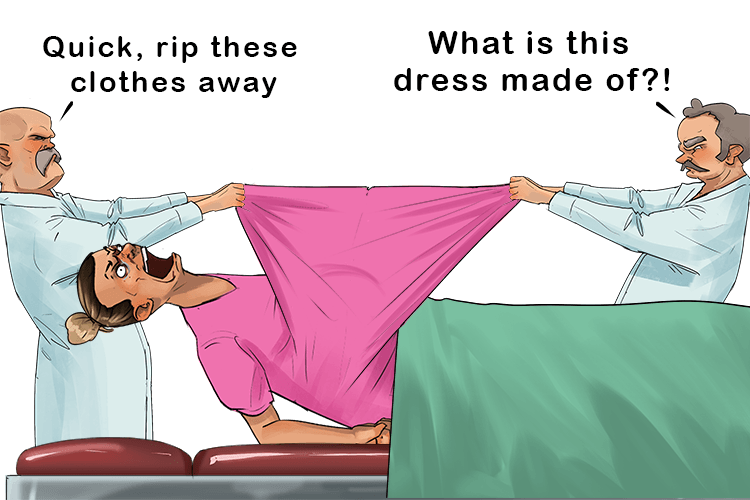 They ripped his mothers clothes open to do a caesarean