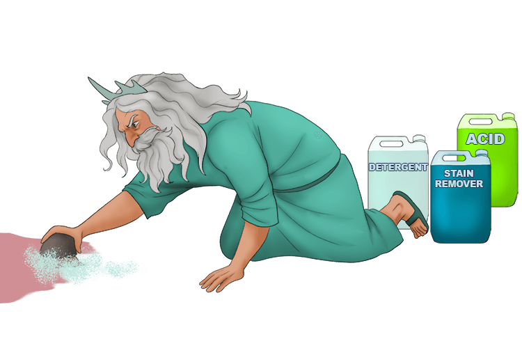 After the blood couldn't be cleaned up with all the perfumes of Arabia, King Neptune tried using all the oceans.