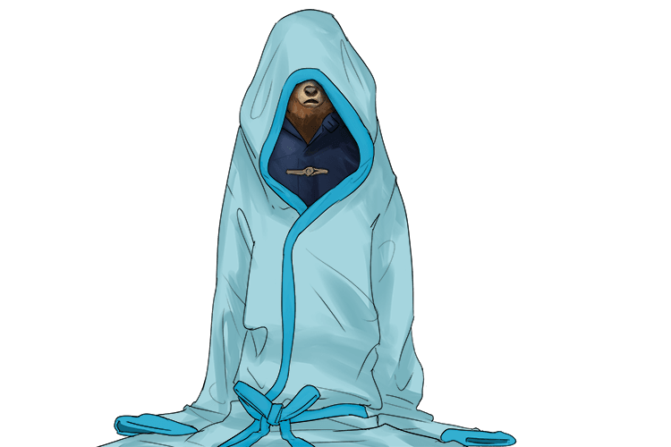 Like a giant's robe upon a dwarfish thief