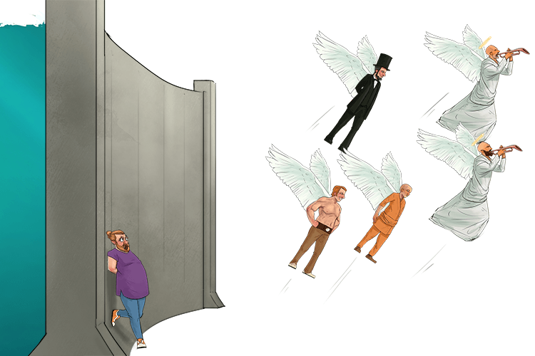 Imagine his surprise when they all started taking-off