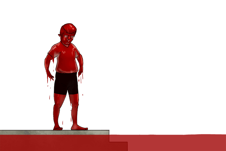 I am covered in blood