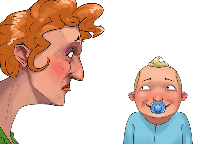 I would while it was smiling in my face