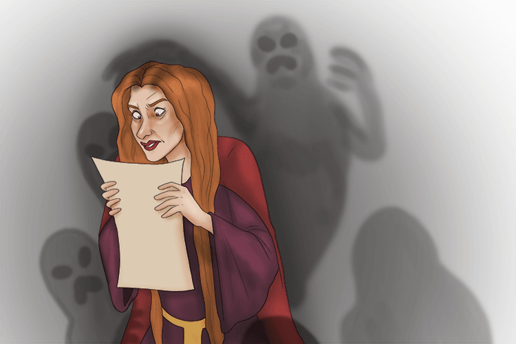 Lady Macbeth reads a letter from Macbeth detailing his encounter with the witches and his promotion to Thane of Cawdor.