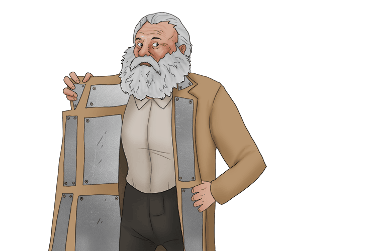 The lining material helped reinforce the fabric.