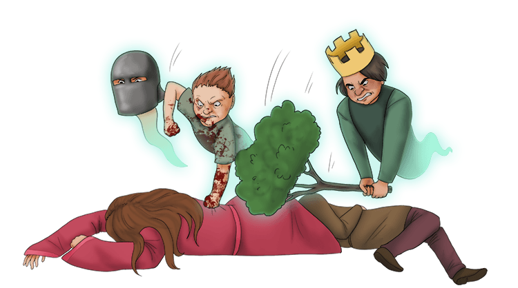 2. The three witches go on to SLAUGHTER MACDUFF'S FAMILY.