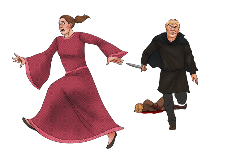 Lady Macduff expresses anger and confusion over her husband's sudden departure for England, fearing for her family's safety.