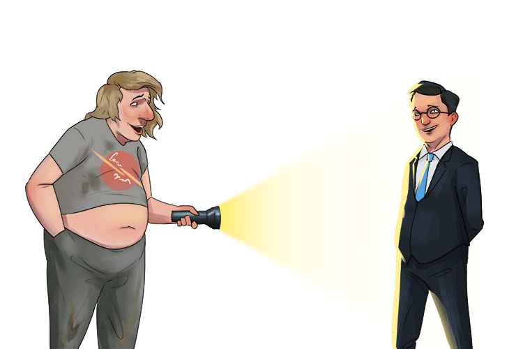 he shall shine his torch on all deservers