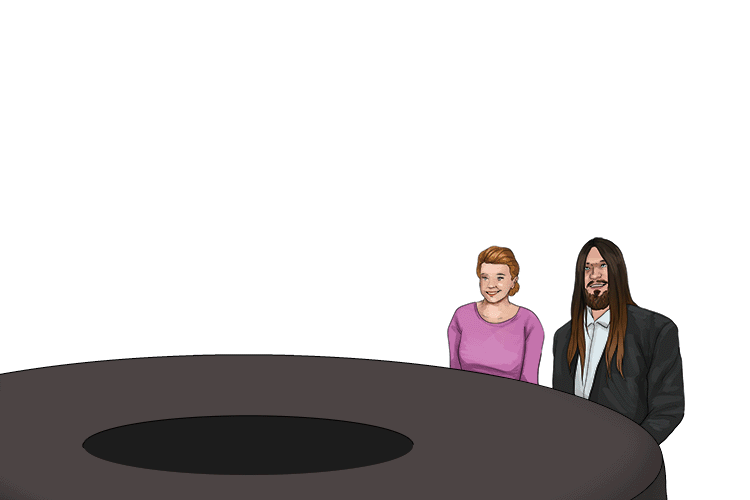 Imagine the stars (famous actors) riding up, with a crystal call and pointing to their progeny (children) as their succession.