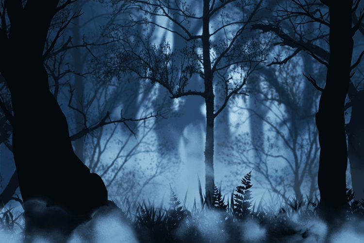 This quotation can be remembered with the single picture of a wood, Birnam Wood.