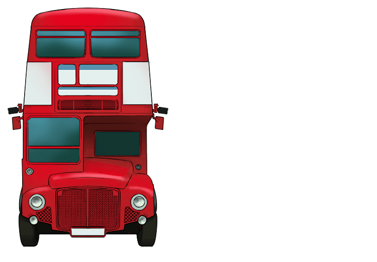 This quotation can be remembered with the single picture of a double decker bus.