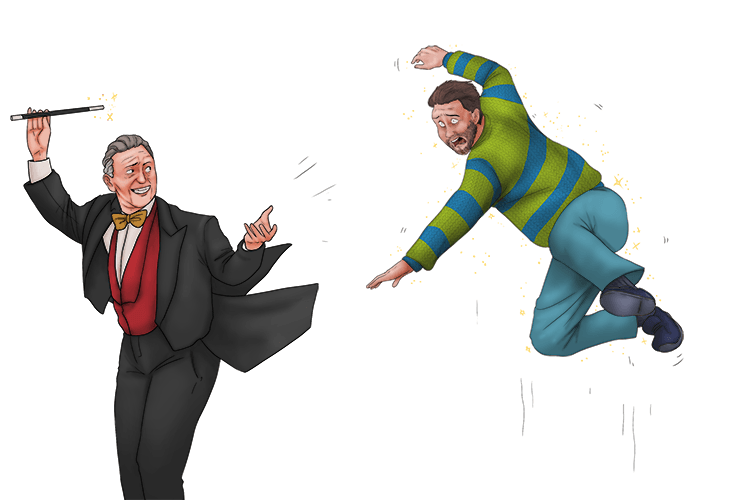 First create a key image for supernatural. One way to remember supernatural (a force beyond the scientific) is the mnemonic "To levitate".