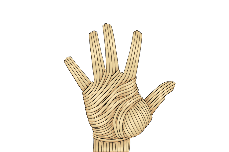 But it was also the first time I made a linguine into the shape of my hand