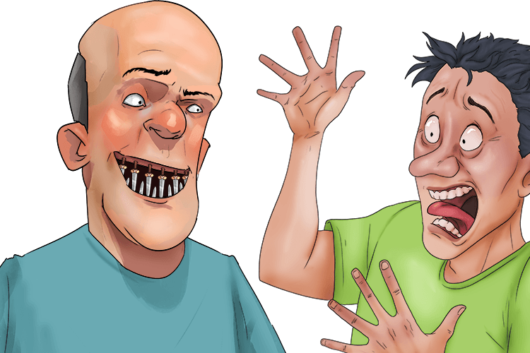 Imagine discovering that the man's smile has daggers.