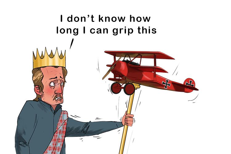 I must ensure that it is firmly in my grip e